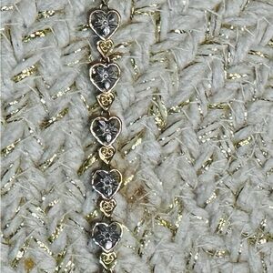 Filigree Heart Link Bracelet